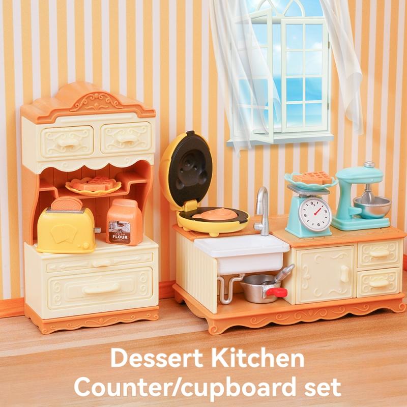 Dolls & Dollhouses |  Bakery Shop Starter Set, Dollhouse Playset With Furniture And Accessories Dolls & Dollhouses Dolls & Dollhouses