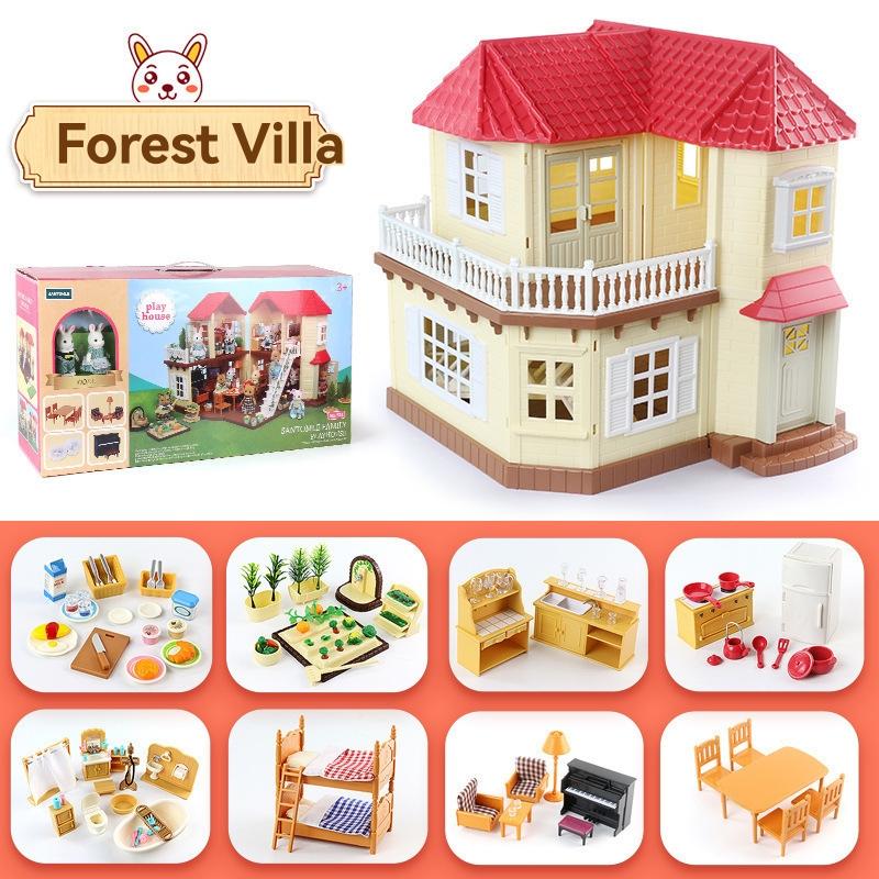 Dolls & Dollhouses |  Red Roof Country Home Secret Attic Playroom, Dollhouse Playset Dolls & Dollhouses Dolls & Dollhouses