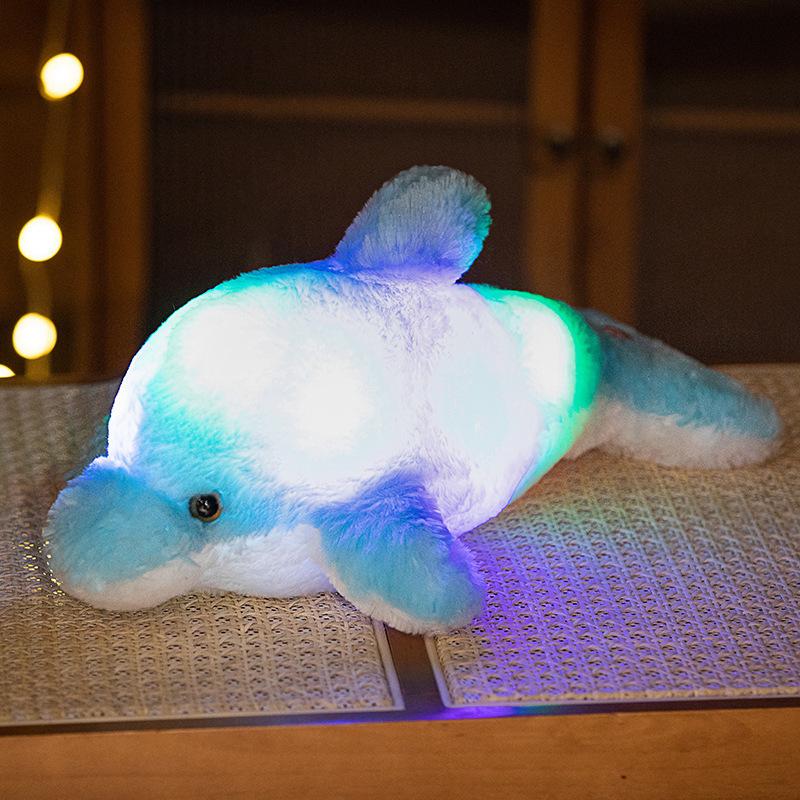 Plush & Stuffed Animals | 17″ Glow Brights Toy Plush Led With Sound Dolphin Plush & Stuffed Animals Plush & Stuffed Animals