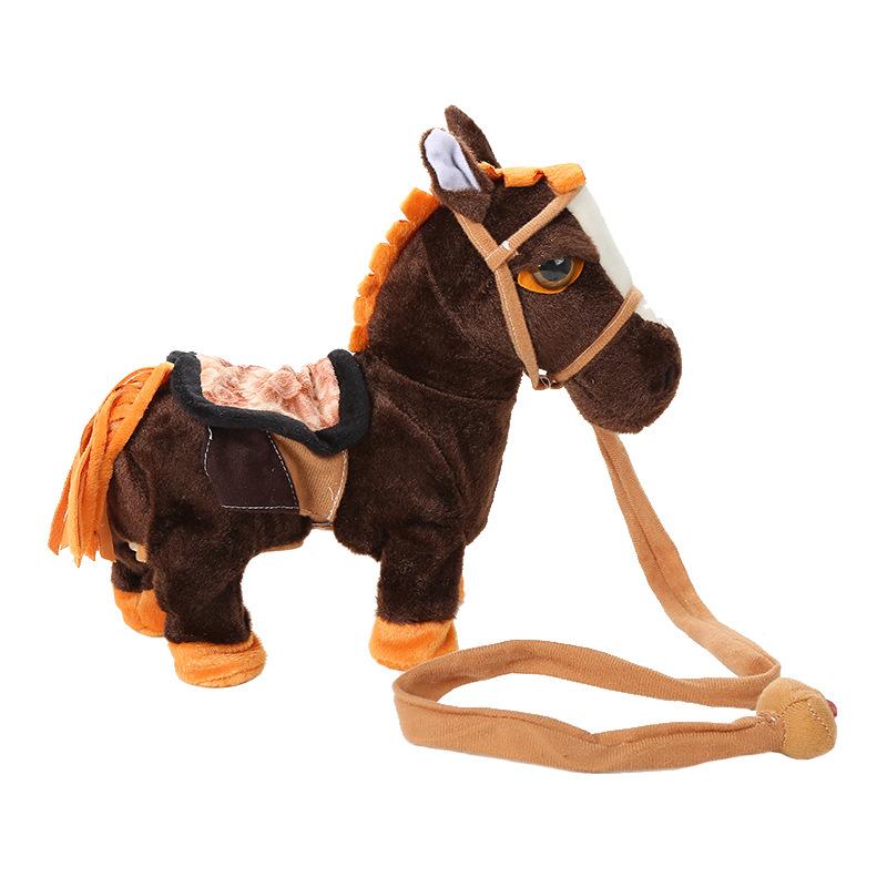 Plush & Stuffed Animals | Black Ride-On Horse Ages 7+ Plush & Stuffed Animals Plush & Stuffed Animals