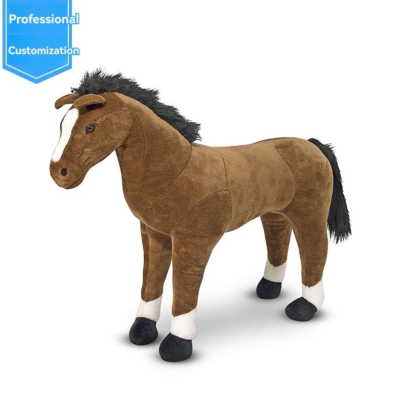 Plush & Stuffed Animals | Dark Brown Ride-On Horse Age 7+ Plush & Stuffed Animals Plush & Stuffed Animals