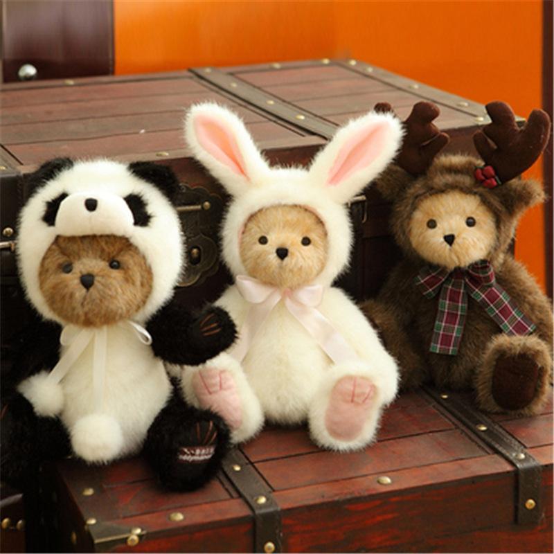 Plush & Stuffed Animals | Year Of The Rabbit 11″ Teddy Bear With Bunny Hoodie Plush & Stuffed Animals Plush & Stuffed Animals