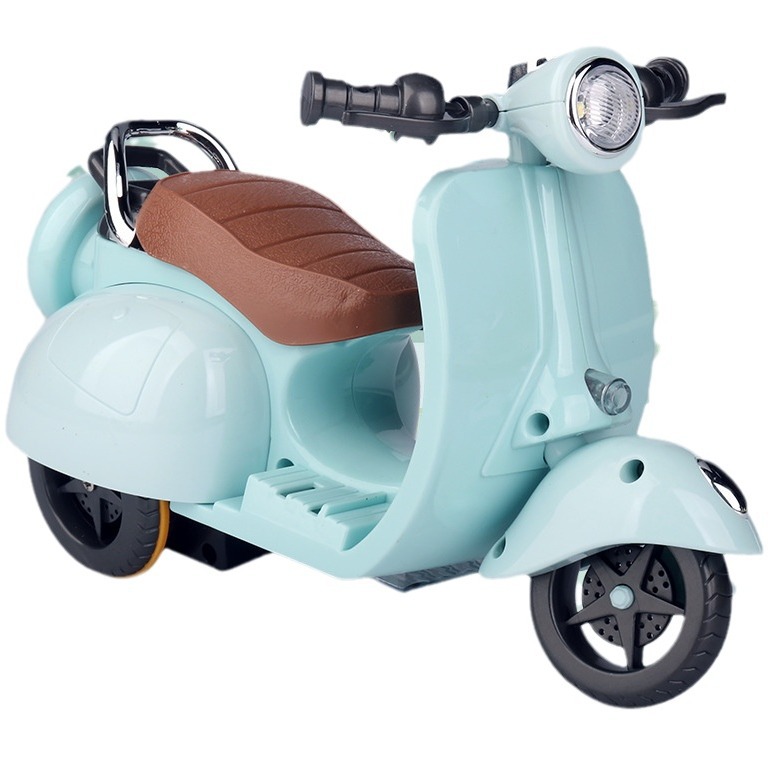 Preschool | 12V Vespa Electric Ride-On Scooter – Blue Outdoor Toys Outdoor Toys