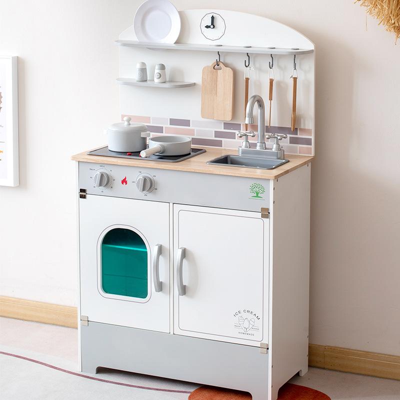 Preschool | Little Chef Upper East Retro Play Kitchen – White / Gold Preschool Preschool