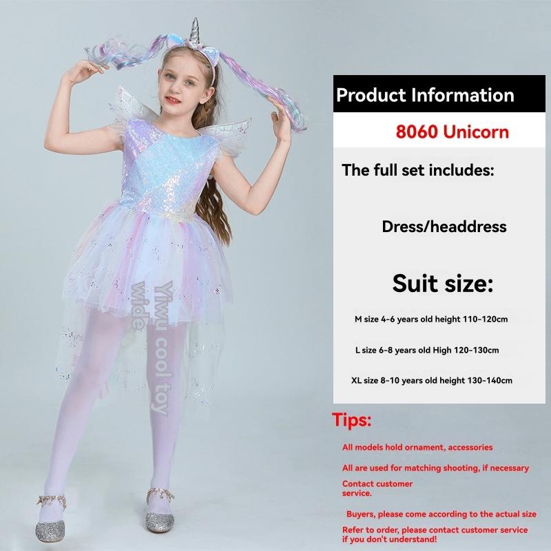 Preschool | Rainbow Fairy Dress & Wings, Multi, Size 5-6 Preschool Preschool