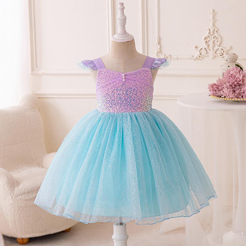 Preschool | Sequins Princess Dress, Lilac, Size 7-8 Preschool Preschool