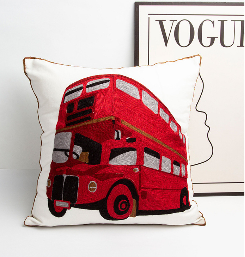 Room Accessories | London Double Decker Bus Pillow Room Accessories Room Accessories