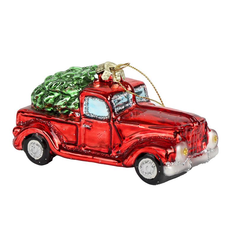 Souvenirs | Toy Delivery Truck Glass Ornament Holiday Holiday