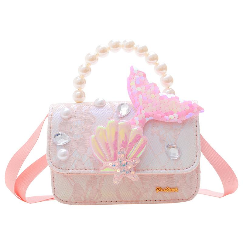 Trend Accessories | Mermaid Tail Pearl Handle Bag – Pink Trend Accessories Trend Accessories