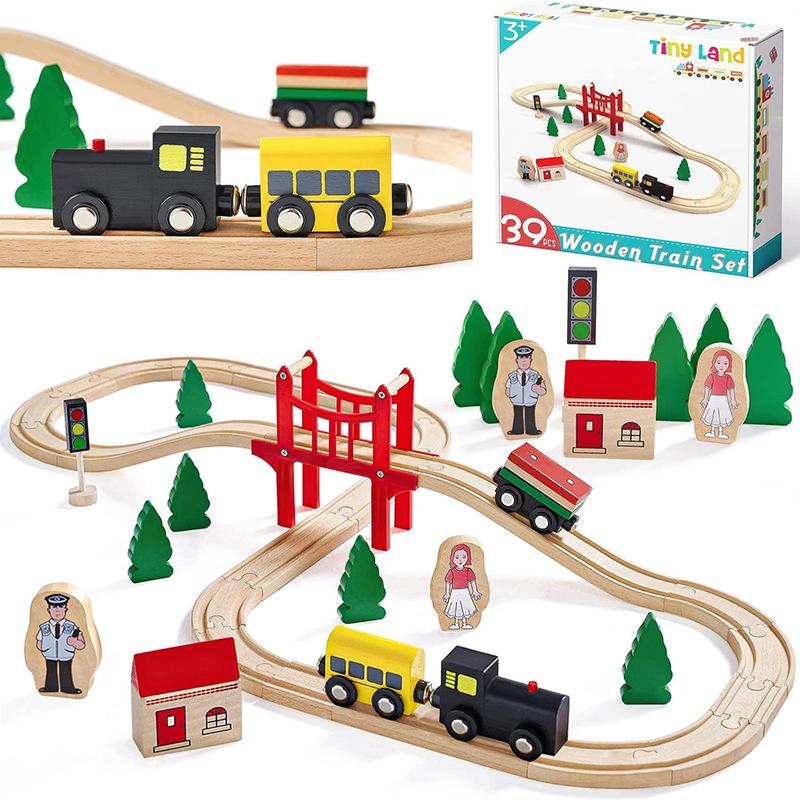 Preschool | Animal Farm Wooden Train Set Preschool Preschool