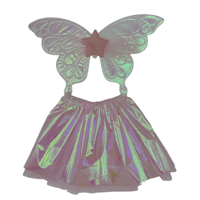 Preschool | Magical Unicorn Skirt & Wings, Pastel, Size 4-6 Preschool Preschool